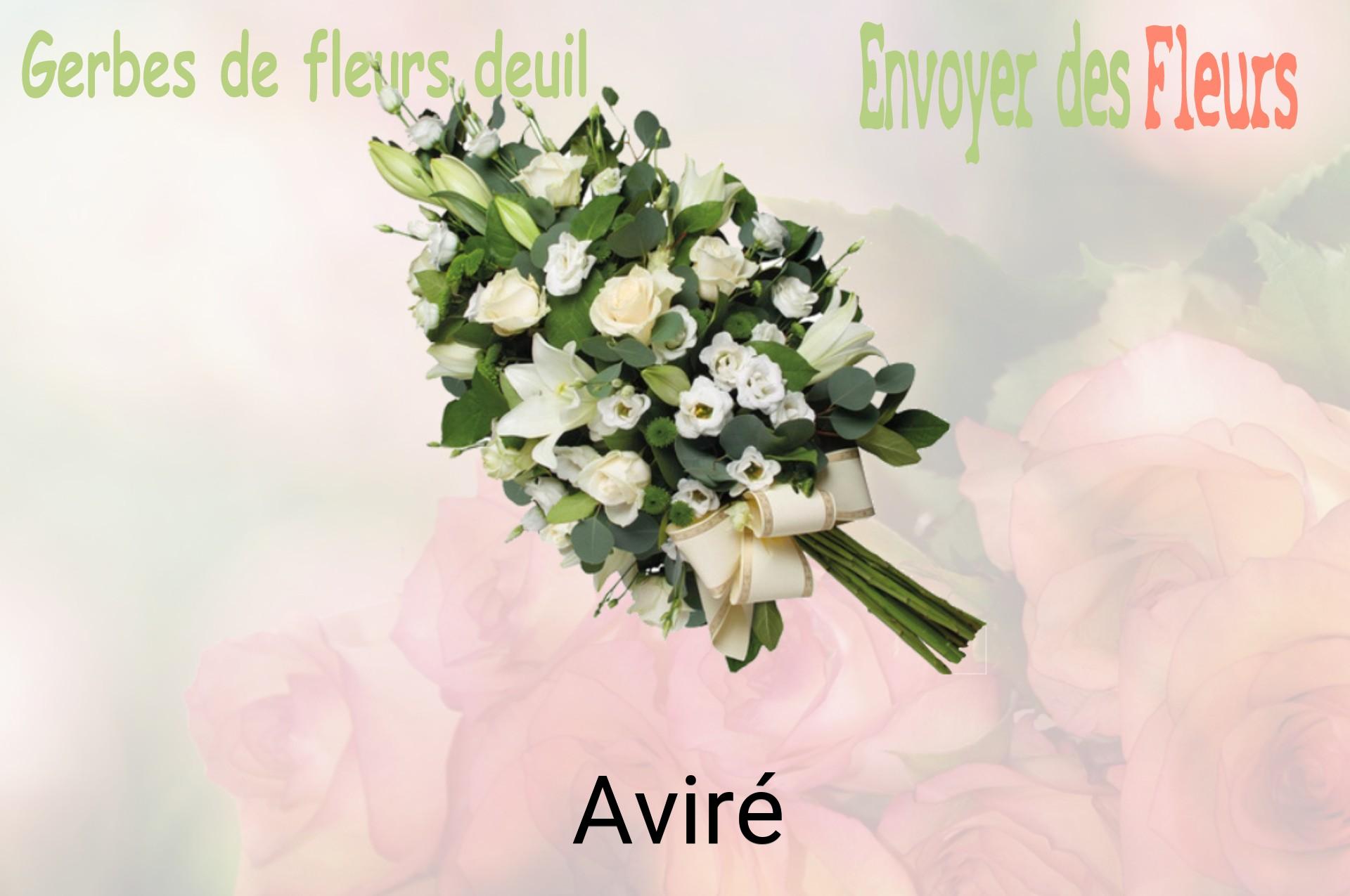 Gerbe de fleurs de deuil livrée à Aviré